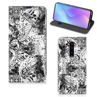 Mobiel BookCase Xiaomi Mi 9T Pro Skulls Angel