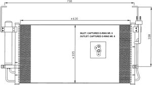 Condensor, airconditioning 35429