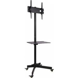 Techly ICA-TR21 flat panel vloer standaard Portable flat panel floor stand Zwart 139,7 cm (55 )