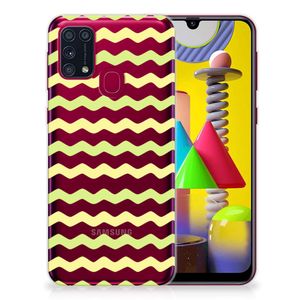 Samsung Galaxy M31 TPU bumper Waves Yellow