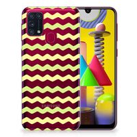 Samsung Galaxy M31 TPU bumper Waves Yellow