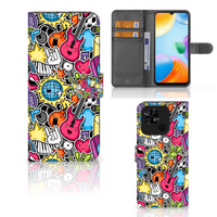 Xiaomi Redmi 10C Wallet Case met Pasjes Punk Rock