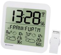 BRESSER MyTime Meteotime LCD weer-wandklok (wit)