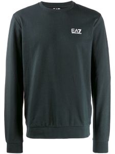 Ea7 Emporio Armani sweat à logo imprimé - Bleu