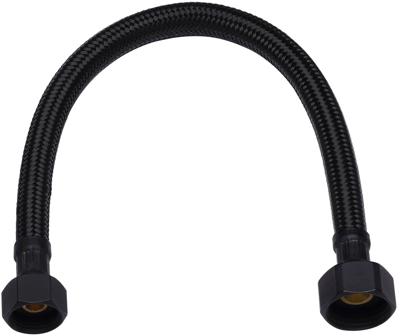 Ben Flexibele Aansluitslang 30 cm Mat Zwart, 3/8 inch. Moer x 1/2 inch. Moer