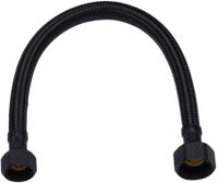 Ben Flexibele Aansluitslang 30 cm Mat Zwart, 3/8 inch. Moer x 1/2 inch. Moer