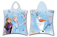 Frozen poncho 50 x 115 cm (blauw) - thumbnail