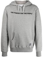 The Power For The People hoodie à logo imprimé - Gris