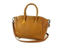 Damestas schoudertas TRENDY Wax Pull Up Cognac