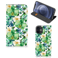 iPhone 12 Mini Smart Cover Orchidee Groen - thumbnail