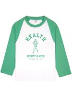 Sporty & Rich t-shirt NY Running Club à manches longues - Blanc