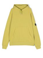 C.P. Company Kids hoodie à patch logo - Vert