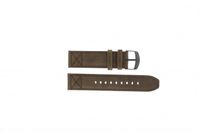 Horlogeband Timex P49986 / T49986 Leder Bruin 22mm