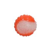Dog Comets Glow in The Dark Moon Ball - 5 cm - Hondenspeelgoed - Te water en aan land - Apporteerspeelgoed - Interactief hondenspeelgoed - Hondenbal met pieptoon - S - Oranje
