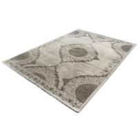 Vloerkleed - Klassiek Desing - Gestreept - Grijs-80 x 300 cm