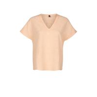 Eksept by Shoeby geweven top May met textuur lichtoranje