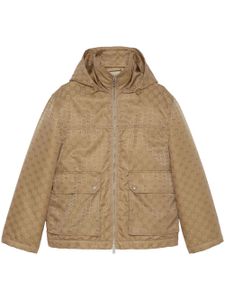 Gucci GG canvas puffer jacket - Marron