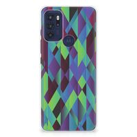 Motorola Moto G60s TPU Hoesje Abstract Green Blue - thumbnail