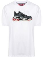 Mostly Heard Rarely Seen 8-Bit t-shirt à appliqué Pixel Sneakers - Blanc