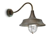 Moretti Luce Rechte wandlamp Atelier - verouderd messing 3330.T.AR