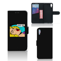 Sony Xperia L3 Wallet Case met Pasjes Popart Oh Yes