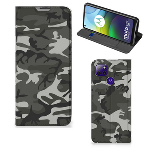 Motorola Moto G9 Power Hoesje met Magneet Army Light