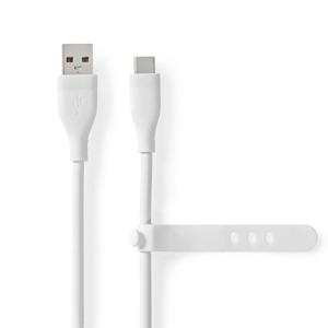 USB-Kabel | USB 2.0 | USB-A Male | USB-C© Male | 15 W | 480 Mbps | Vernikkeld | 1.50 m | Rond | Si