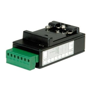 ROLINE Converter RS232 to RS422/485, with Isolation, for DIN Rail Zwart