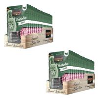 Leonardo Finest Selection Pure kalkoen, dubbelpak, 2 x 16 x 85 g, natvoer voor volwassen katten, in praktische afzonderlijke porties, met waardevolle zalmolie