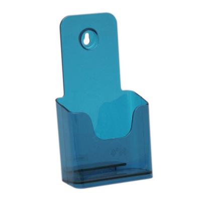 Folderdisplay 1/3 A4 transparant neon blauw Folderdisplay 1/3 A4 transparant neon blauw