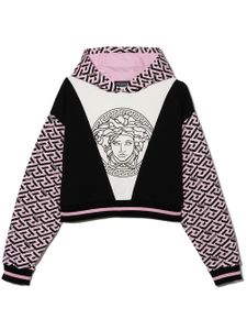 Versace Kids hoodie à imprimé Medusa - Noir