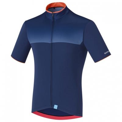 Shimano fietsshirt Escape heren blauw maat L Shimano fietsshirt Escape heren blauw maat L