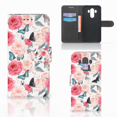 Huawei Mate 10 Pro Hoesje Butterfly Roses