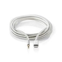 Lightning-Adapter - Apple Lightning 8-Pins - 3,5 mm Male - Verguld - 1.00 m - Rond - Nylon