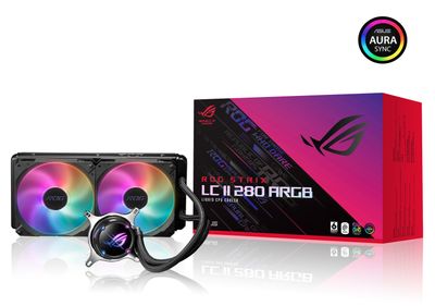 ASUS ROG STRIX LC II 280 ARGB Processor Alles-in-één vloeistofkoeler 14 cm Zwart 1 stuk(s)