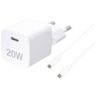 Vivanco TCVVUSBCPD20W USB-C-adapter 20 W Binnen Uitgangsstroom (max.) 3 A Aantal uitgangen: 1 x USB-C bus - thumbnail