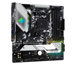 ASRock B550M Steel Legend Moederbord Socket AMD AM4 Vormfactor Micro-ATX Moederbord chipset AMD® B550