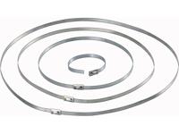 TRU COMPONENTS 1570838 Kabelbinder 201 mm 4.60 mm Zilver 10 stuk(s)