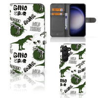 Telefoonhoesje met Pasjes voor Samsung Galaxy S23 Plus Dinosaurus