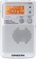 Sangean Pocket 250 Zakradio VHF (FM), Middengolf Zilver - thumbnail