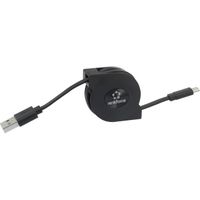 Renkforce USB-kabel USB 2.0 USB-A stekker, USB-micro-B stekker 0.80 m Zwart RF-4352332 - thumbnail