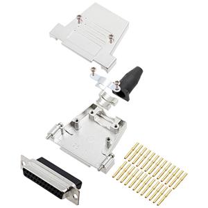 encitech DTSL25-SJSRG-T-DBCS-K 6355-0089-13 D-sub female connectorset 180 ° Aantal polen: 25 Crimpen 1 stuk(s)