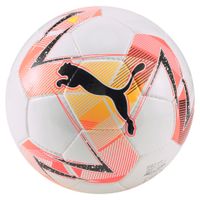 PUMA Futsal 2 Zaalvoetbal Maat 4 Wit Oranje Geel - thumbnail