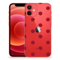 iPhone 12 Mini Siliconen Case Cherries - thumbnail