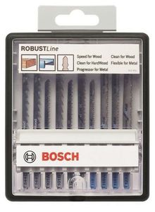 Bosch Accessories 2607010542 Decoupeerzagenset Robust Line, Wood and Metal T-schacht, 10-delig 1 set(s)