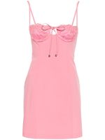 Blumarine robe courte à détails de dentelle - Rose