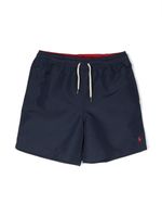 Ralph Lauren Kids short de bain à motif Polo Pony - Bleu - thumbnail