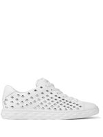 Jimmy Choo baskets Diamond Light à détails de clous - Blanc