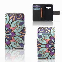 Samsung Galaxy Trend 2 Hoesje Purple Flower