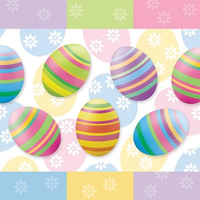 20x servetten Pasen - gekleurde paaseieren - papier - 33 x 33 cm 20x servetten Pasen - gekleurde paaseieren - papier - 33 x 33 cm